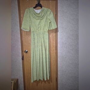 Yellow/blue Floral dress (Homemade)